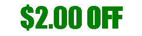 Text Box: $5.00 OFF